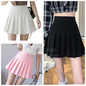Big Girl's Pleated Short Skirt Ages 8 to 18 Years