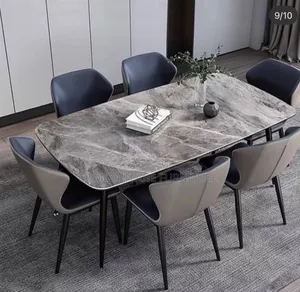 Marble Dining Table With Six Seaters