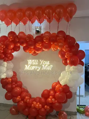 Love Arch Proposal Balloon Decor