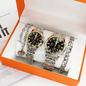 Exquisite Forevermore Couple 4in1 Titanium Steel Gift Set