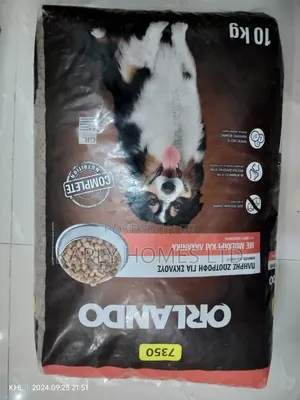 Complete Dry Pet Food for Dogs With Beef and Vegetables