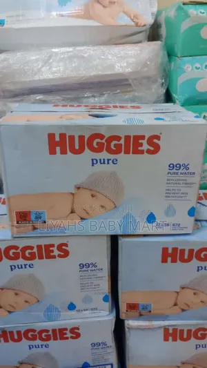Huggies Pure Baby Wipes by 12