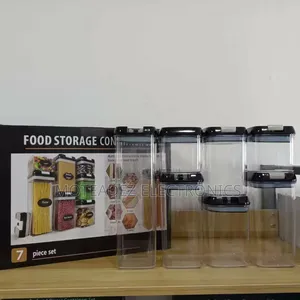 7pcs Airtight Plastic Food Storage Containers With Lids