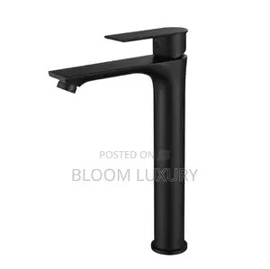 Matt Black Countertop Mixer Basin Faucet