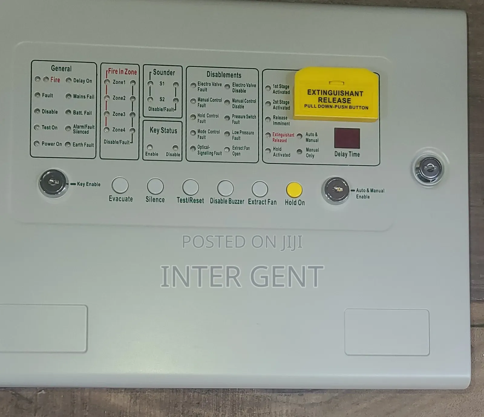 Fire Extinguisher Panel 4 Zone
