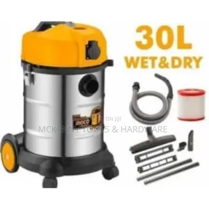 Ingco 30l Vacuum Cleaner Electric Heavy Duty Wet And Dry