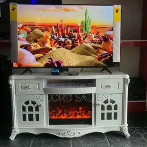 Portable Fireplace TV Stand