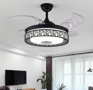 Black Fan Led Light