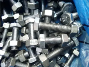 Galvanized and Black Bolt Nut M12 by 40
