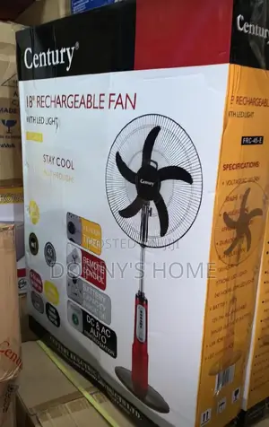 Century Rechargeable Fan With Led Light
