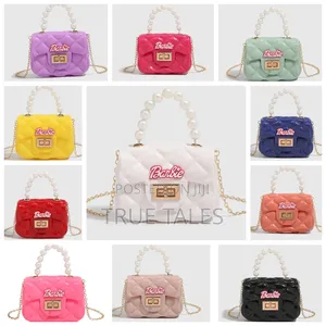 Girl's Barbie Hand Bags With Chain Straps