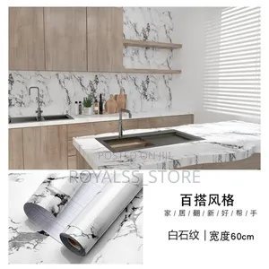 Marble Design Kitchen/Wardrobe Wall Paper/Sticker
