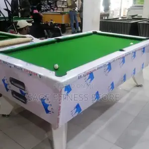 HDF White Coin Snooker Board With Marble