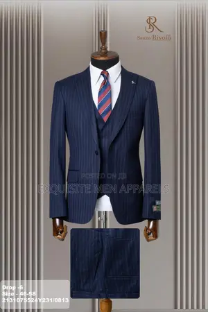 Italian Style High End Stripe Turkish Men’S Suit