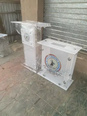 Acrylic Pulpit With Offering Box