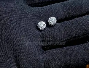 Moissanite Stud Earring Silver Passes Diamond Test