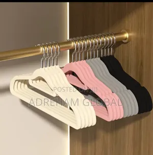 45cm Flocking Hanger, Abs Non-Slip Seamless Hanger
