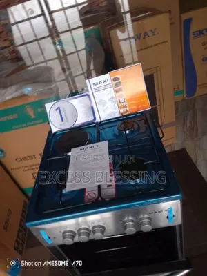 Brand New Maxi(50/50)3+1 Standing Gas Cooker _Silver