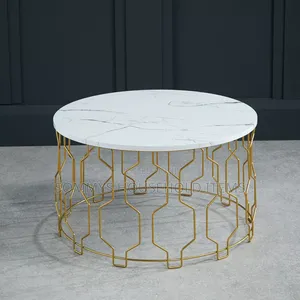 White Wooden Top Center Table (Size W63cm X H37cm X D63cm)