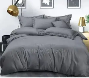 Gray Cotton Bedsheets With Pillow Case