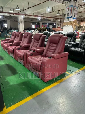Electric Powered Massage Cinema Sofa With Led Cupholder