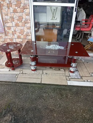 Glass Table and Side Stool