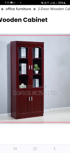 2 Door Home Office Book Shelf