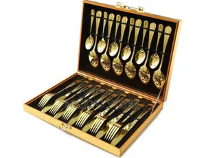 Luxury Gold-Plated Stainless Steel Cutlery Set
