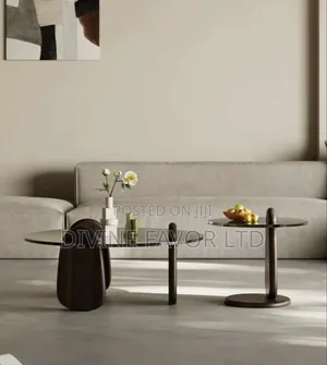 2 in 1 Glass Center Table for Living Room.