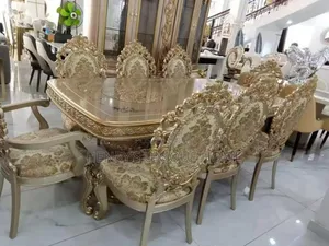 Compelet Royal Dining Table Set 8 Chairs