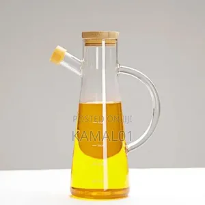 Oil Jug Bottle With Bamboo Lid