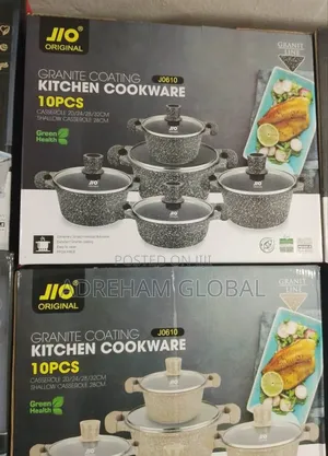 10pcs Jio Pot Granite Coating Cookware Set 20,24,28,32cm 28
