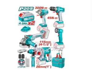 5 PCS Cordless Industrial Combo Kit 20V