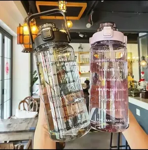 2 Liter Water Bottle With Straw Jug