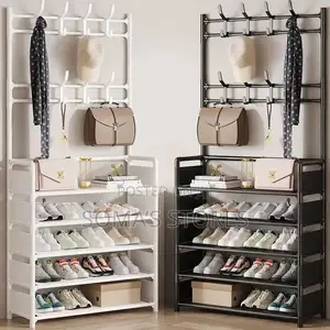 Shoe Rack With Bag Hanger