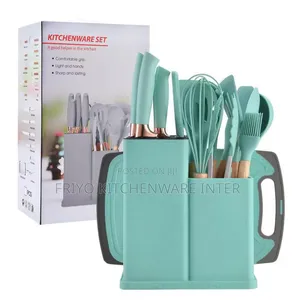 Set of Silicon Cooking/Knives/Cutting Board