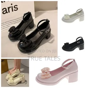 Ladies Balanced and Solid Chunky Pumps Office Shoes