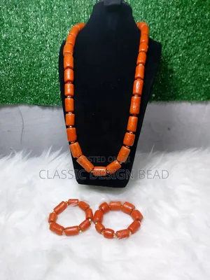 Children Coral Beaded Necklace