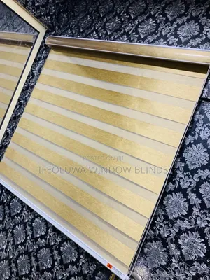 Gold Day and Night Window Blinds