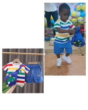 Toddler Boy's Turkey 3 In 1 Top Shorts And Bag Sets