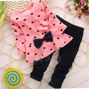 Toddler Girls Love Polka Dot Joggers Set