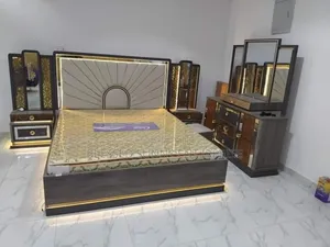 Imported Bed Frame, 2 Side Drawers and Dressing Mirror