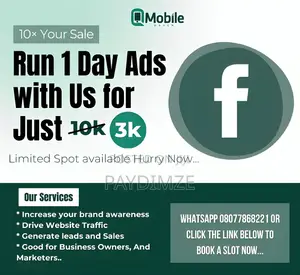 Run 1day Ads With Us for Just