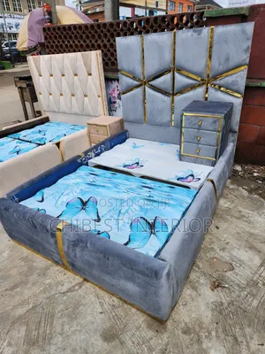 Four and Half by 6 Bed Frame With a Bed Side