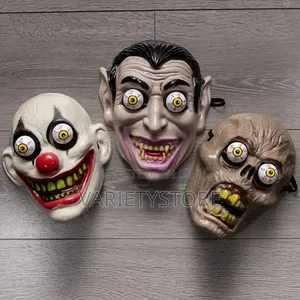 Halloween Horror Mask Spring-Eyed Clown Vampire Skull Mask