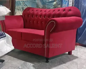 Set of 7 Seater Fabric Sofa