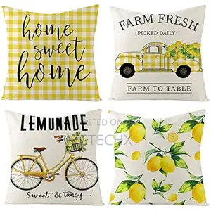 Citylight Decor Waterproof Throw Pillow Cover 18x18 Set of 4