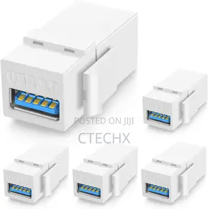 5-Pack USB 3.0 Keystone Female Coupler Insert Connector Port