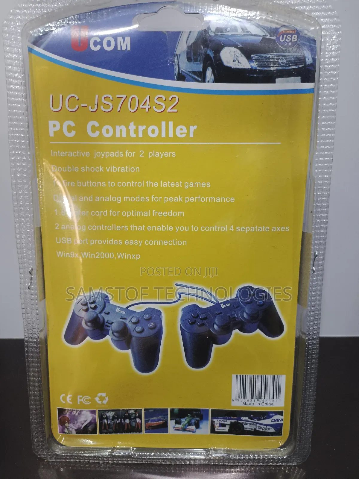 Original Usb Wire Double Game Pad for System