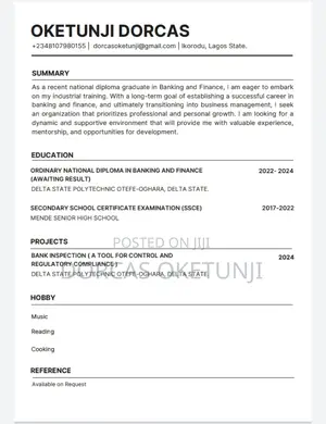Factory CV With Attractive Pay